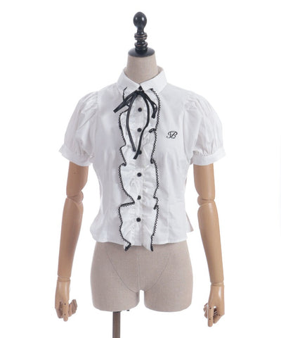 Lace Volume Frill Blouse