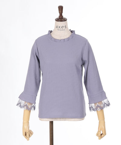 Collar Tulle Lace Pullover