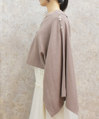 2-Way Cape Style Knit Pullover