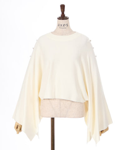 2-Way Cape Style Knit Pullover