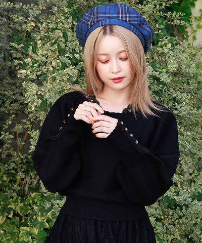 Off-Shoulder Knit Pullover