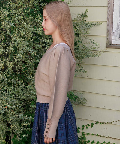 Off-Shoulder Knit Pullover