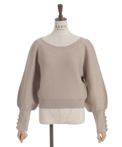 Off-Shoulder Knit Pullover