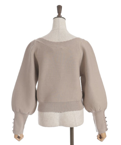 Off-Shoulder Knit Pullover