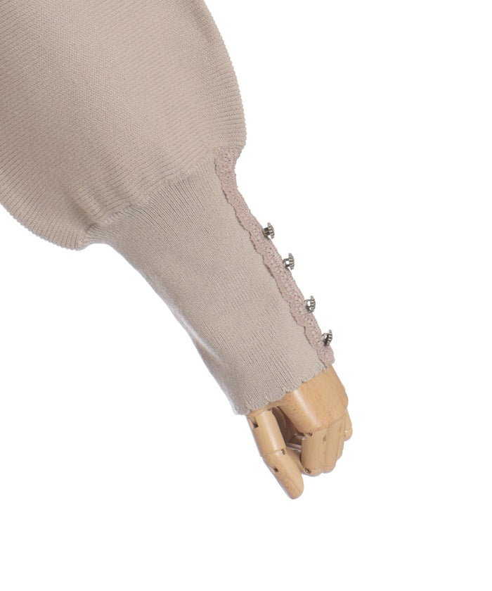 Off-Shoulder Knit Pullover