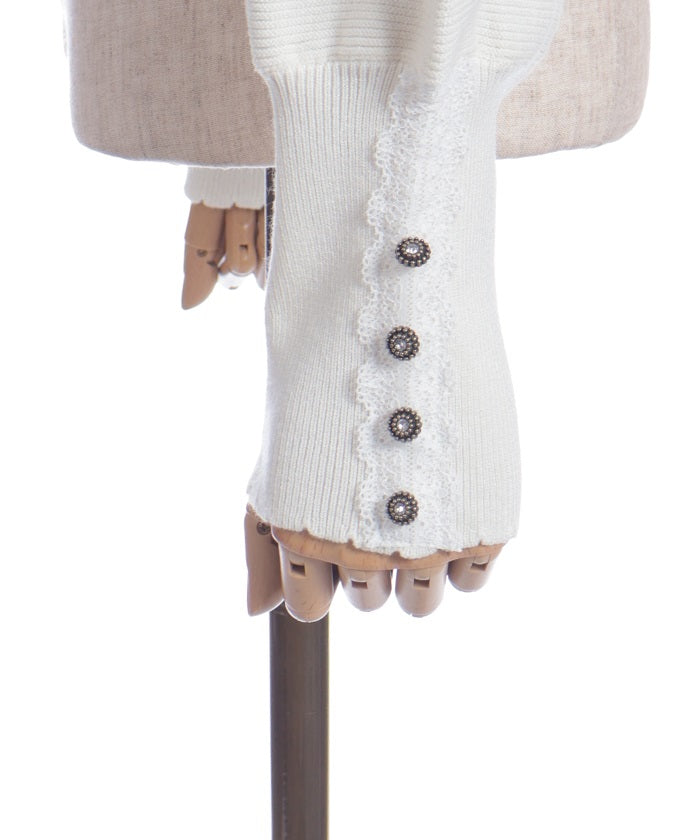 Off-Shoulder Knit Pullover