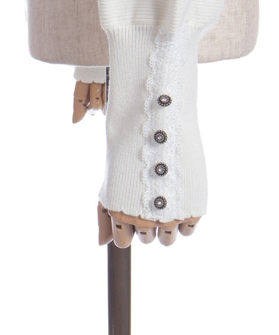 Off-Shoulder Knit Pullover