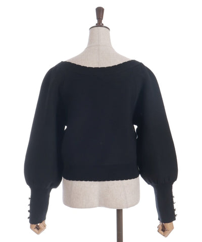 Off-Shoulder Knit Pullover