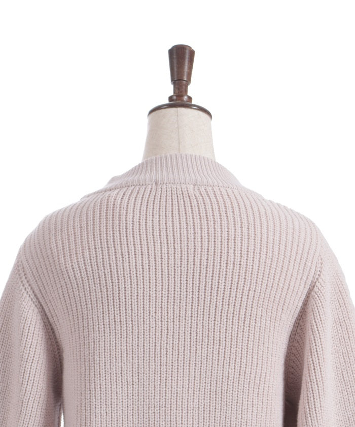 Ribbon & Cable Knit Pullover