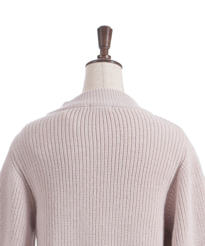 Ribbon & Cable Knit Pullover
