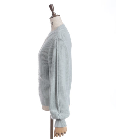 Ribbon & Cable Knit Pullover