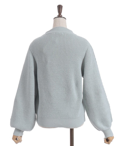 Ribbon & Cable Knit Pullover
