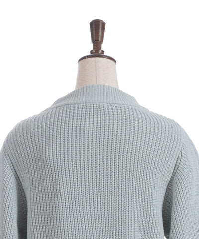Ribbon & Cable Knit Pullover