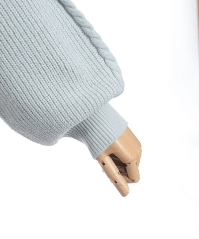Ribbon & Cable Knit Pullover