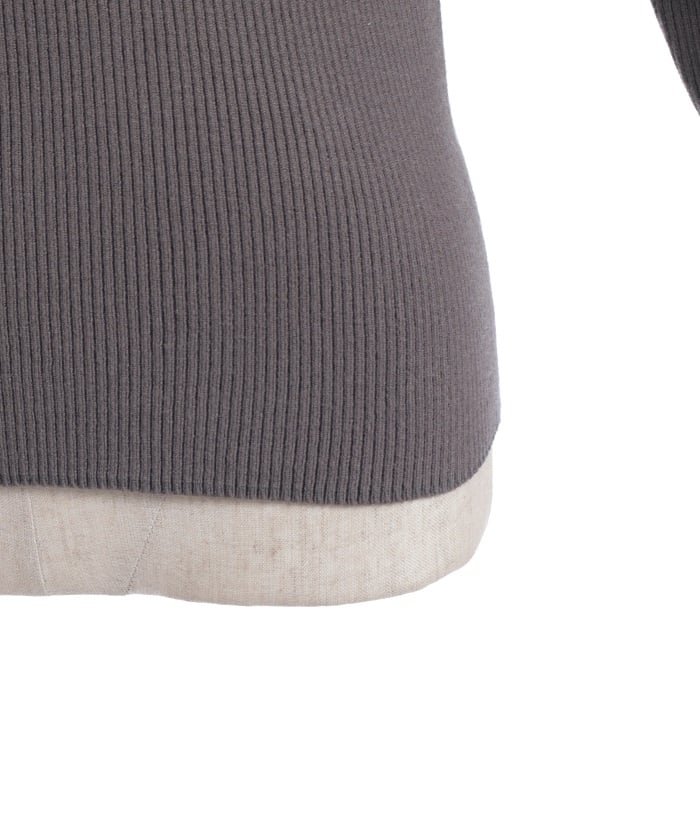 Bicolor Knit Pullover