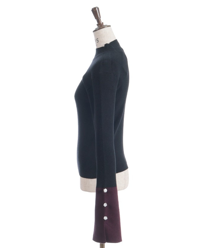 Bicolor Knit Pullover