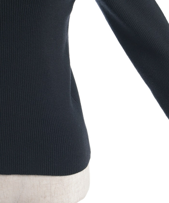 Bicolor Knit Pullover