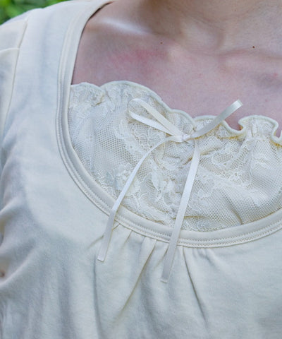 Drawstring Layered Style Top