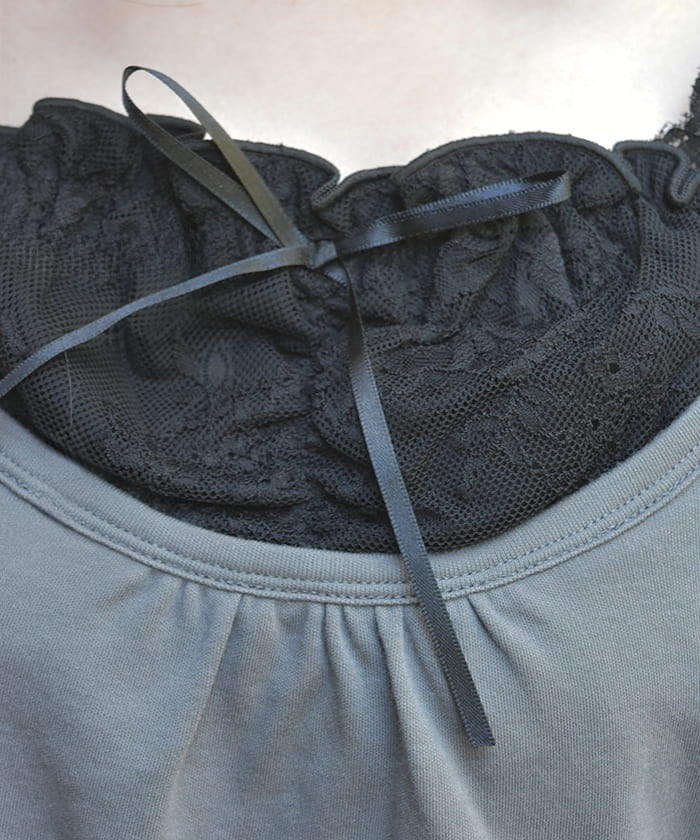 Drawstring Layered Style Top