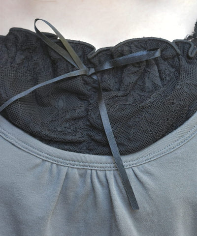 Drawstring Layered Style Top