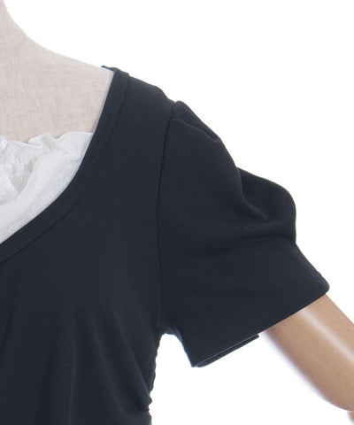 Drawstring Layered Style Top