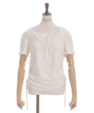 Drawstring Layered Style Top