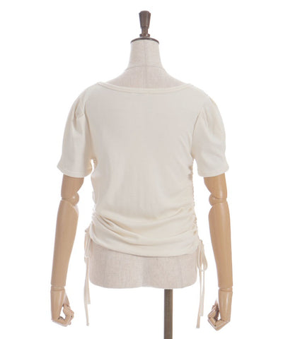 Drawstring Layered Style Top