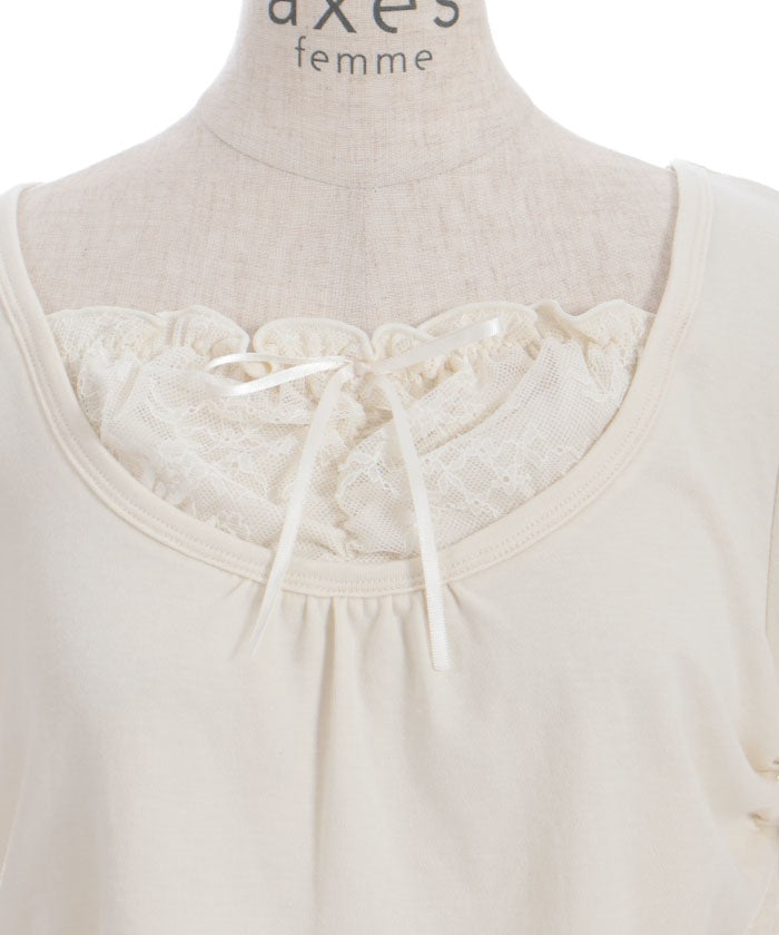 Drawstring Layered Style Top