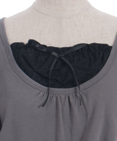 Drawstring Layered Style Top