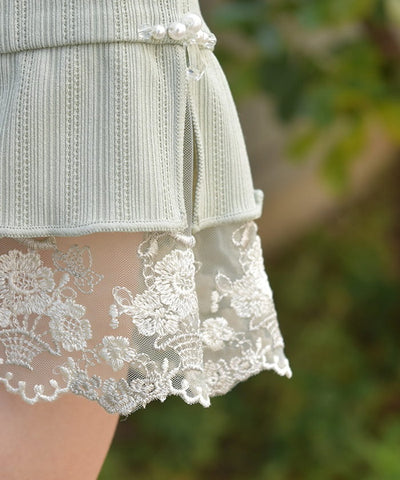 Color Tulle Lace Pullover
