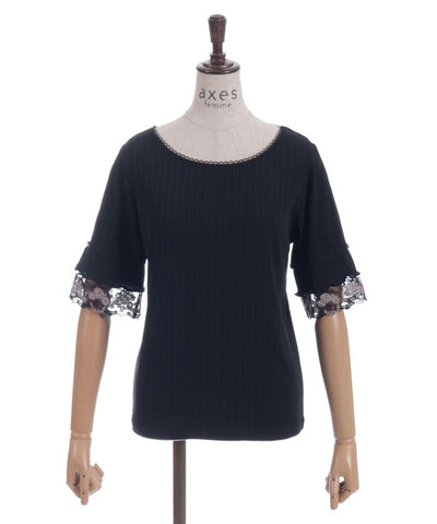 Color Tulle Lace Pullover