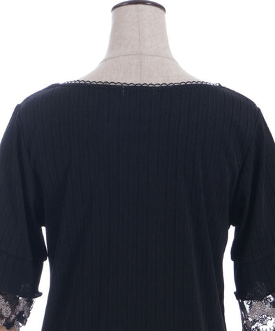 Color Tulle Lace Pullover