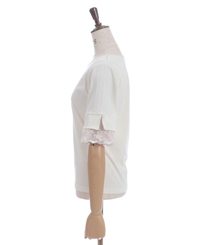 Color Tulle Lace Pullover