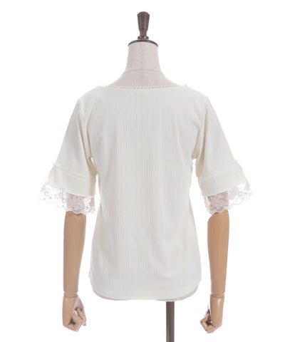 Color Tulle Lace Pullover