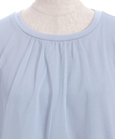 Lace Layered Sleeve Tulle Pullover