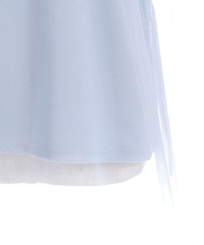 Lace Layered Sleeve Tulle Pullover