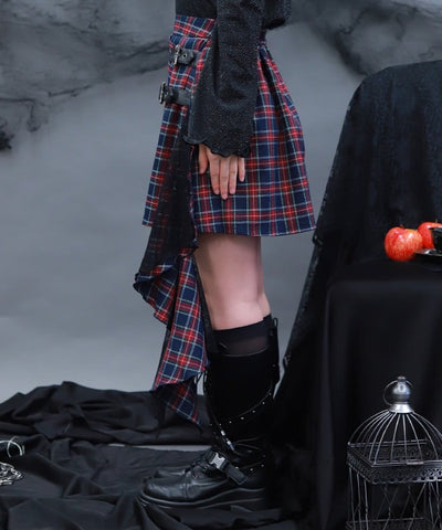 Side Frill Mini Skirt