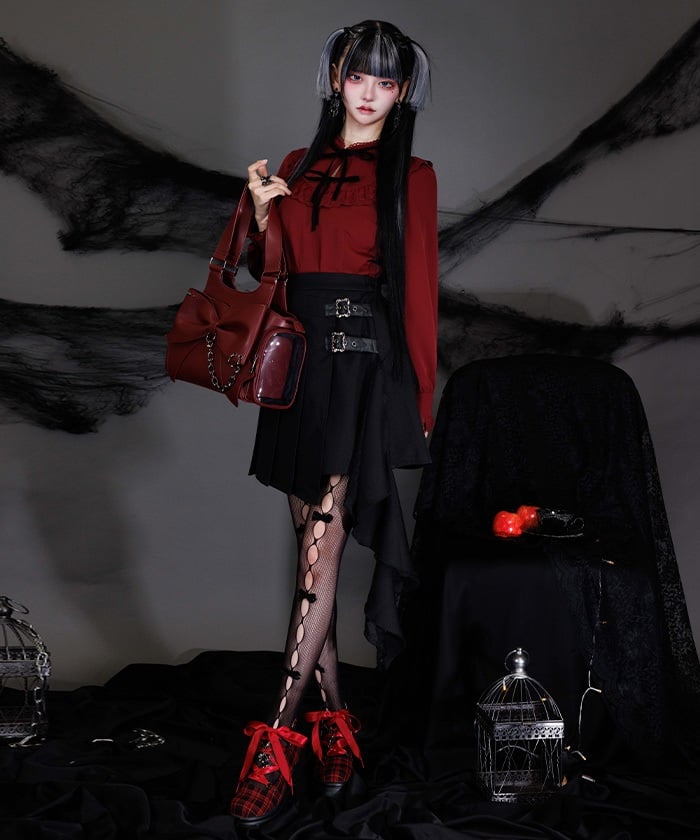 Side Frill Mini Skirt