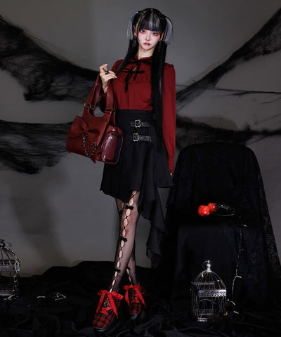 Side Frill Mini Skirt