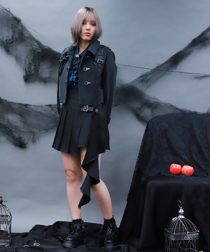 Side Frill Mini Skirt