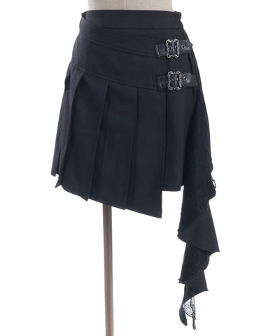 Side Frill Mini Skirt