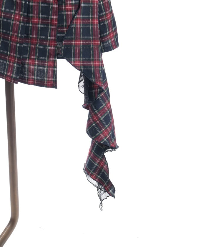 Side Frill Mini Skirt