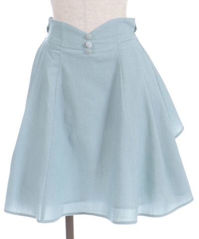Back Frill Midi Skirt