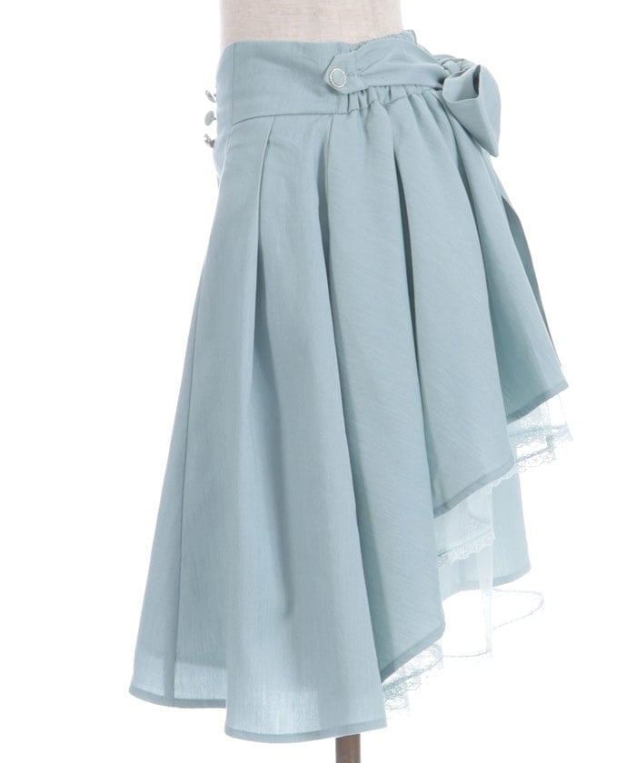 Back Frill Midi Skirt