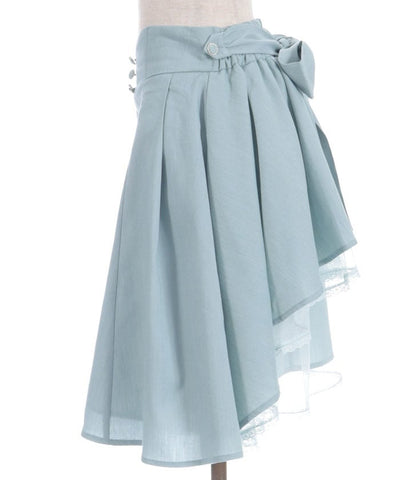 Back Frill Midi Skirt