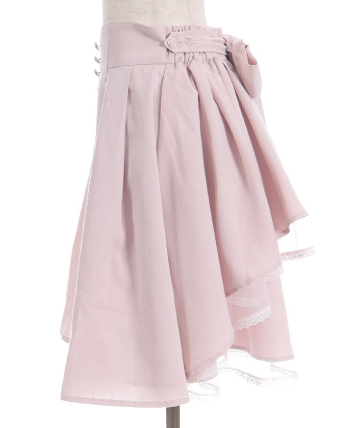 Back Frill Midi Skirt