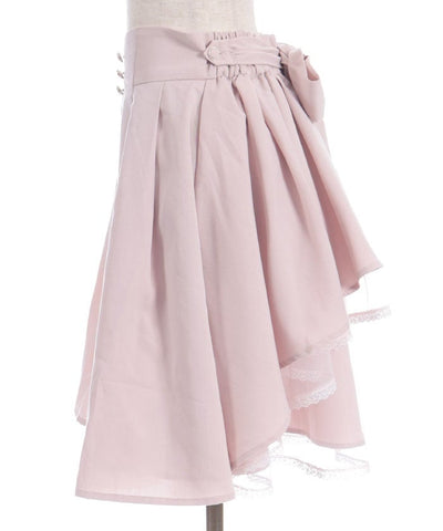 Back Frill Midi Skirt