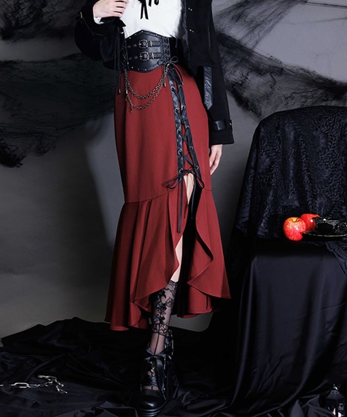 Lace-Up Mermaid Skirt