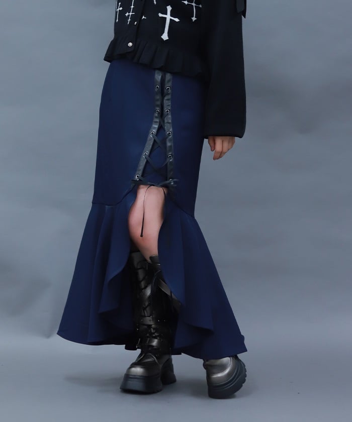 Lace-Up Mermaid Skirt