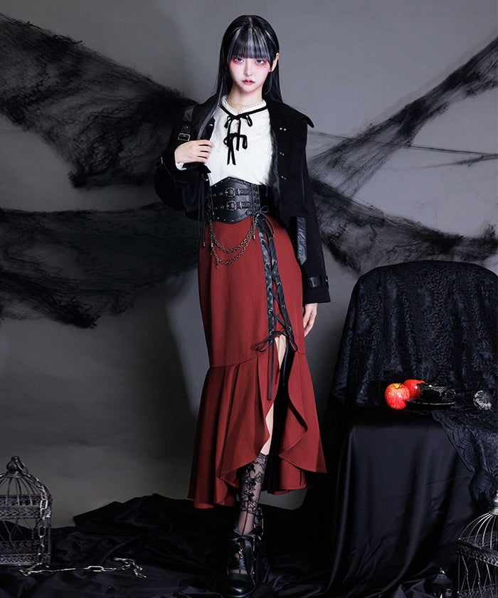 Lace-Up Mermaid Skirt